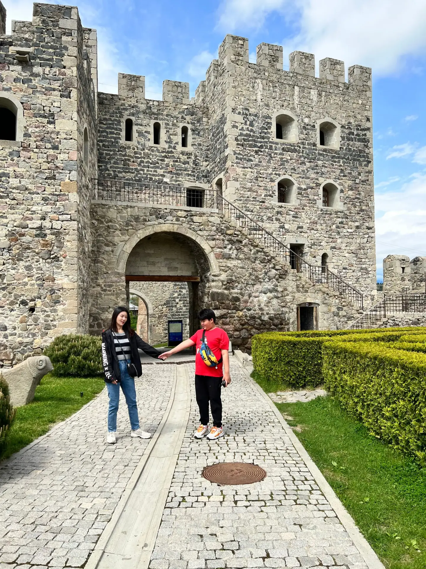 Natural mineral spring source in Borjomi