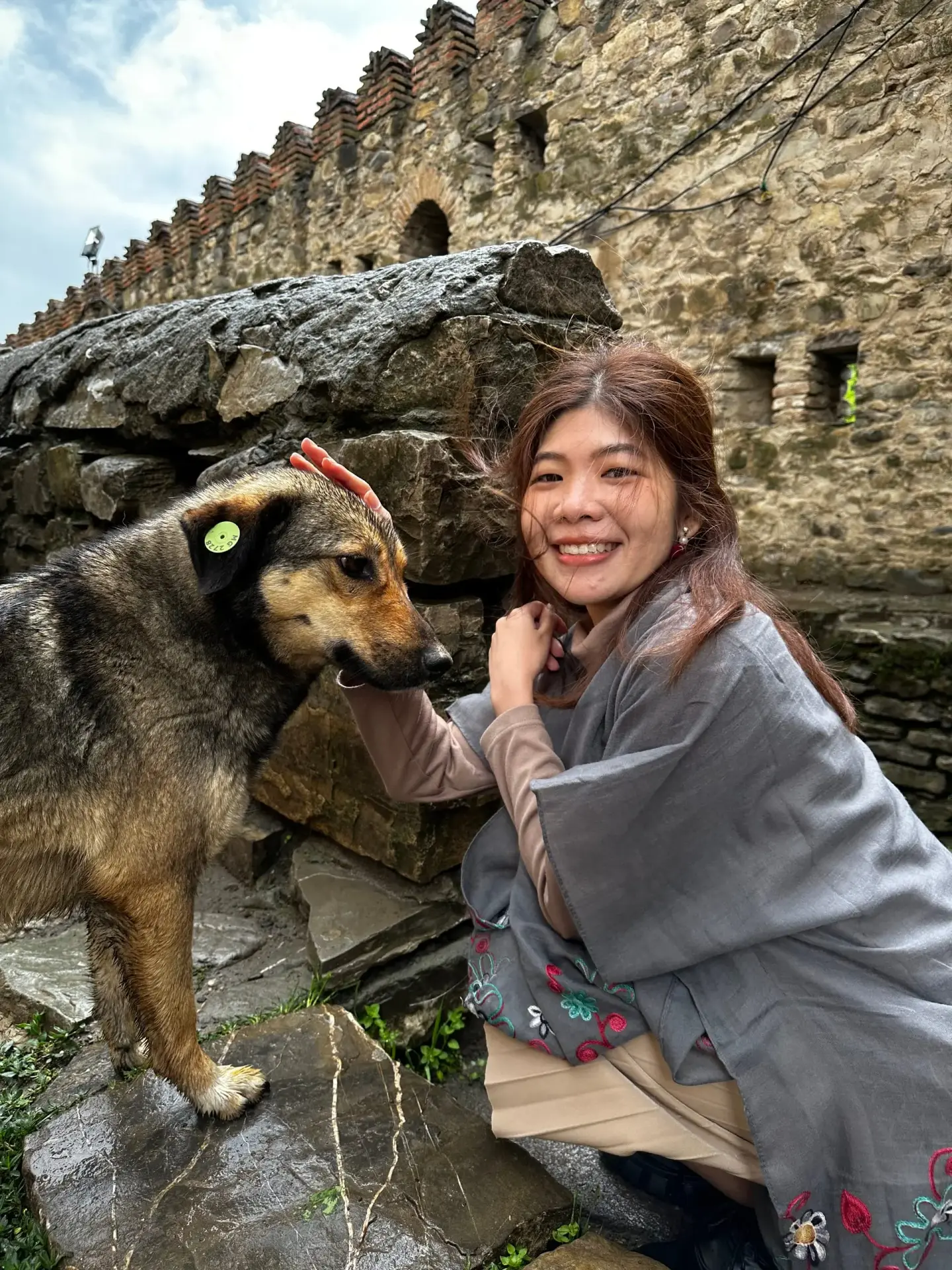 Georgian Military Highway curves through Kazbegi region