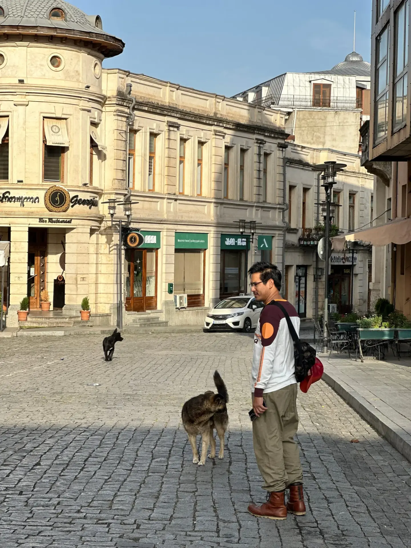 Kutaisi city center with historic buildings