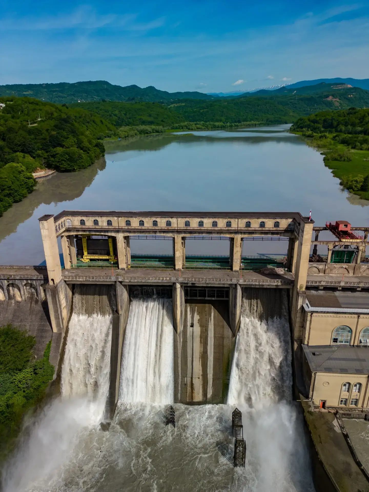 Aerial view of mining site near Kutaisi Imereti region
