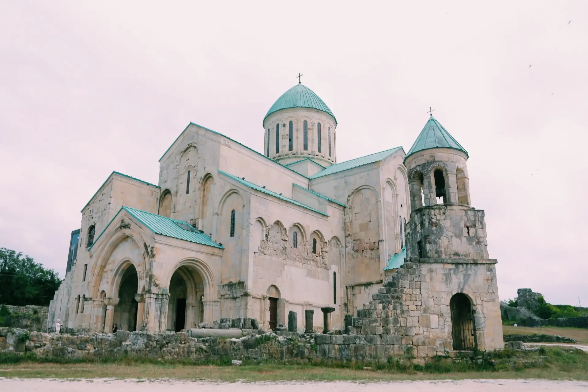 Bagrati Cathedral dome and architecture in Kutaisi Georgia