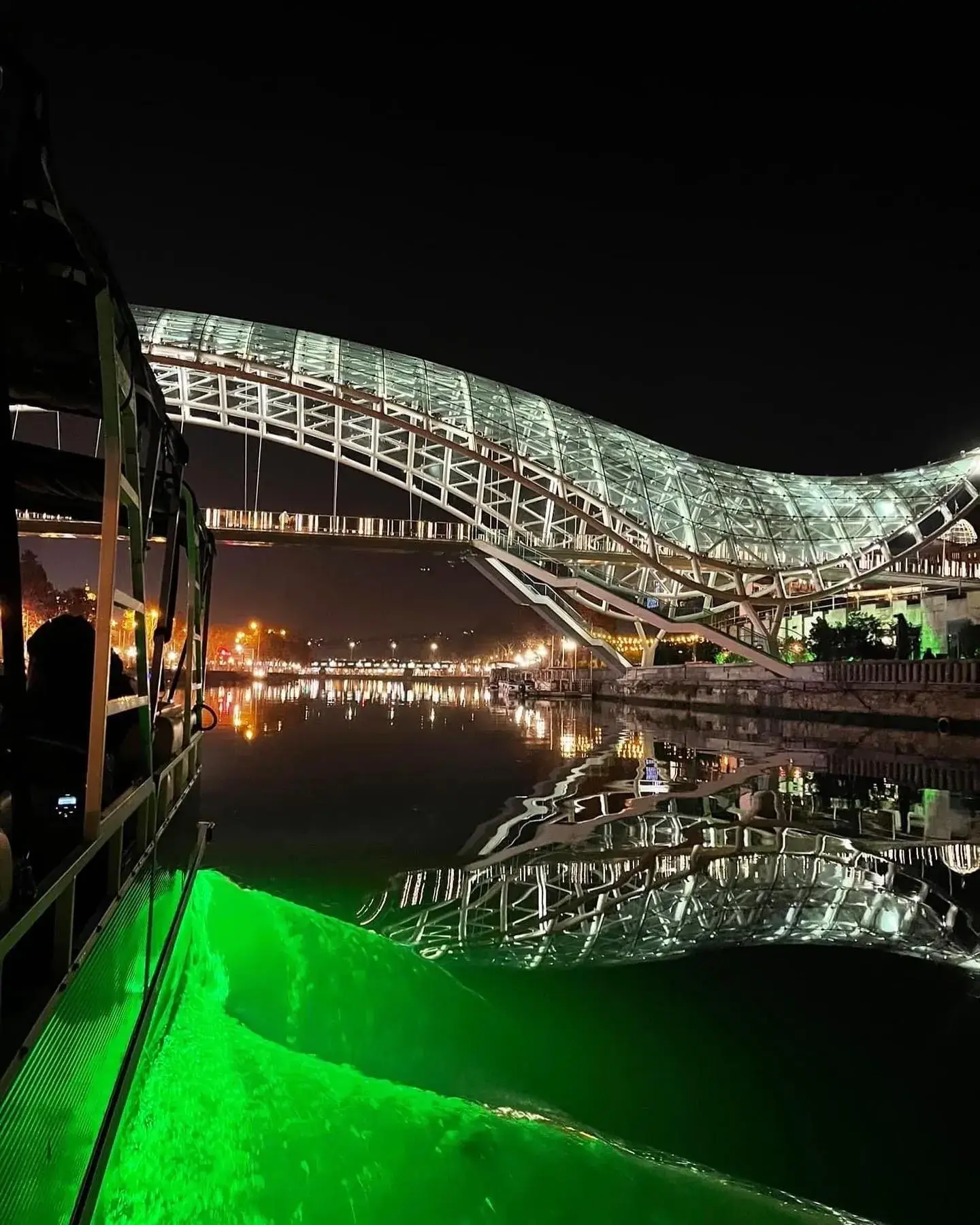 Colorful Tbilisi balconies in historic Old Town district